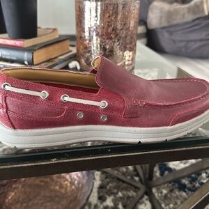 Cole Haan Mens Ankir Red Loafers Shoes 10.5m
